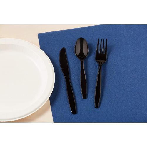  Dixie 6 Heavy-Weight Polypropylene Plastic Teaspoon by GP PRO (Georgia-Pacific), Black, PTH51, (Case of 1,000)