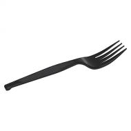 Dixie 6 Heavy-Weight Polypropylene Plastic Fork by GP PRO (Georgia-Pacific), Black, PFH51, (Case of 1,000)