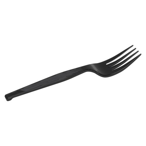  Dixie 6 Heavy-Weight Polypropylene Plastic Fork by GP PRO (Georgia-Pacific), Black, PFH51, (Case of 1,000)