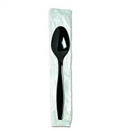 Dixie Individually Wrapped 6 Heavy-Weight Polystyrene Plastic Teaspoon by GP PRO (Georgia-Pacific), Black, TH53C7, (Case of 1,000)