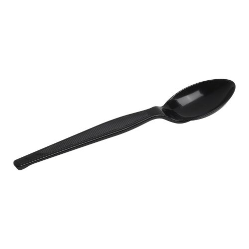  Dixie Individually Wrapped 6 Heavy-Weight Polystyrene Plastic Teaspoon by GP PRO (Georgia-Pacific), Black, TH53C7, (Case of 1,000)