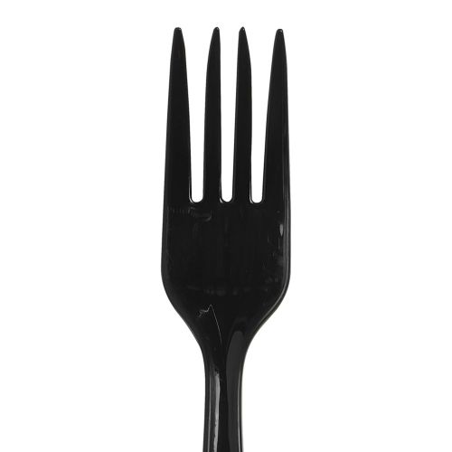 Dixie Individually Wrapped 6 Heavy-Weight Polypropylene Plastic Fork by GP PRO (Georgia-Pacific), Black, PFH53C, (Case of 1,000)