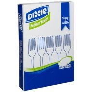Dixie 6.104 Medium-Weight Polystyrene Plastic Fork by GP PRO (Georgia-Pacific), White, FM217, (Case of 1,000)