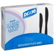 Dixie 7 Medium-Weight Polystyrene Plastic Knife by GP PRO (Georgia-Pacific), Black, KM517, (Case of 1,000)