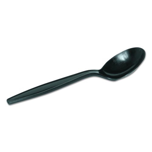  Dixie 5.75 Heavy-Weight Polypropylene Plastic Soup Spoon by GP PRO (Georgia-Pacific), Black, PSH51, (Case of 1,000)