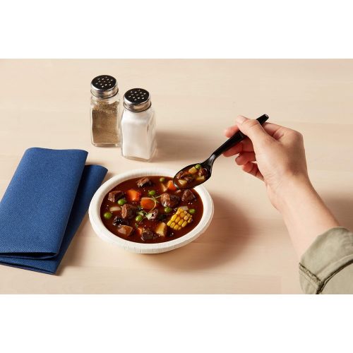  Dixie 5.75 Heavy-Weight Polypropylene Plastic Soup Spoon by GP PRO (Georgia-Pacific), Black, PSH51, (Case of 1,000)