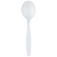Dixie SH217 Heavy Weight Polystyrene Soup Spoon, 5.75 Length, White (Case of 1,000)