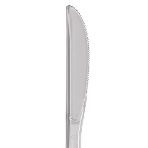  Dixie 7.5 Heavy-Weight Polystyrene Plastic Knife by GP PRO (Georgia-Pacific), Clear, KH017, (Case of 1,000)