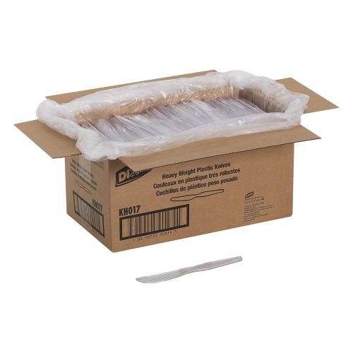  Dixie 7.5 Heavy-Weight Polystyrene Plastic Knife by GP PRO (Georgia-Pacific), Clear, KH017, (Case of 1,000)