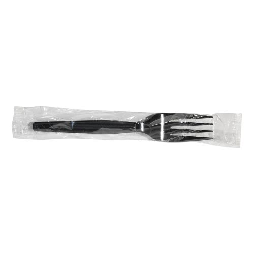  Dixie Individually Wrapped 6.104 Medium-Weight Polystyrene Plastic Fork by GP PRO (Georgia-Pacific), Black, FM5W540, 540 Count (90 Forks Per Box, 6 Boxes Per Case)