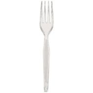 Dixie 7.13 Heavy-Weight Polystyrene Plastic Fork by GP PRO (Georgia-Pacific), Clear, FH017, (Case of 1,000)