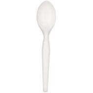 Dixie6 Heavy-Weight Polystyrene Plastic Teaspoon by GP PRO (Georgia-Pacific), White, TH207CT, (Case of 1,000)