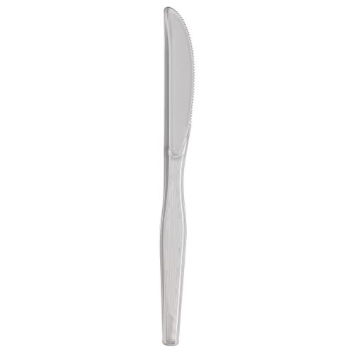  Dixie KH017 Heavy Weight Polystyrene Knife, 7.5 Length, Crystal Clear (Case of 1,000)
