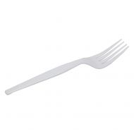 Dixie FH217 Heavy Weight Polystyrene Fork, 7.13 Length, White (Case of 1,000)