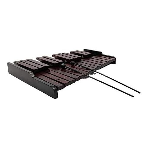  [아마존베스트]Diy Family Store Professional Xylophone 25 Note Wooden Percussion Educational Musical Instrument Gift with 2 Beaters for Adults and Children 100% of Annatto 4.1 kg Including Case