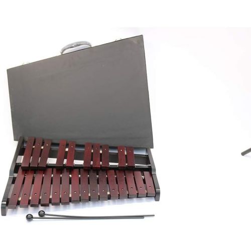  [아마존베스트]Diy Family Store Professional Xylophone 25 Note Wooden Percussion Educational Musical Instrument Gift with 2 Beaters for Adults and Children 100% of Annatto 4.1 kg Including Case