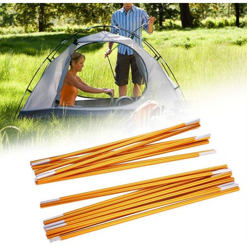  Diydeg Aluminum Rod Tent Pole, Aluminum Tarp Poles, Portable Anti-Rust for Outdoor Camping Hiking Double Persons Tent Use