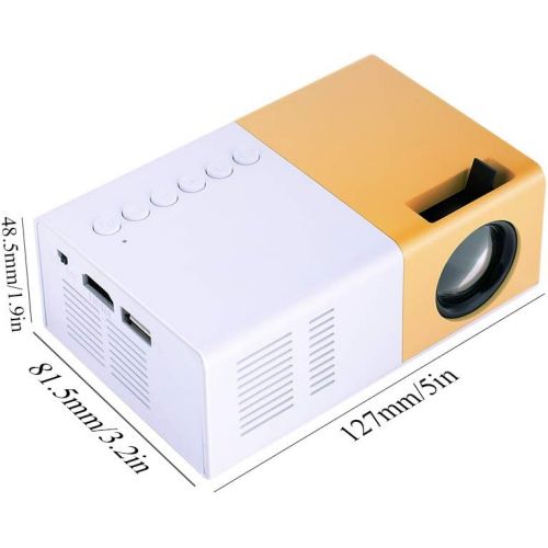 Diyeeni Mini Projector,1080P HD Portable Mini Private Home Theater Projector,Outdoor&Indoor LED Movie Projector,Suitable for Party Traveling Camping