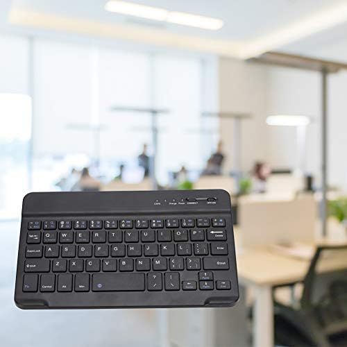  [아마존베스트]Diyeeni Russian Keyboard, Ultra Thin 7 Inch Rechargeable Bilingual Russian and English Wireless Bluetooth Keyboard for Android for Win for IOS, Durable and Wear-resistant