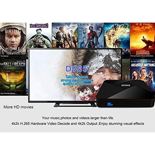  [아마존베스트]Android TV Box, Diyomate 4K Android 9.0 Smart TV Box Amlogic S905 Quad Core Media Player Support 3D WiFi HDMI for Home Entertainment