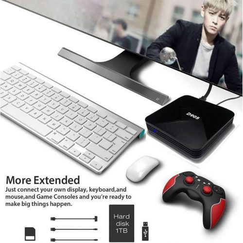  [아마존베스트]Android TV Box, Diyomate 4K Android 9.0 Smart TV Box Amlogic S905 Quad Core Media Player Support 3D WiFi HDMI for Home Entertainment