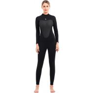 Dizokizo 3mm Wetsuit Women Neoprene Long Sleeves Full Wetsuit for Diving Surfing Kayaking Snorkeling
