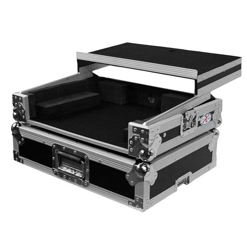 프로 Pro-X ProX Cases XS-MIXDECKEX-LT Numark Mixdeck Express DJ MIDI Controller ATA Road Gig Ready Flight Case wGliding Laptop Shelf
