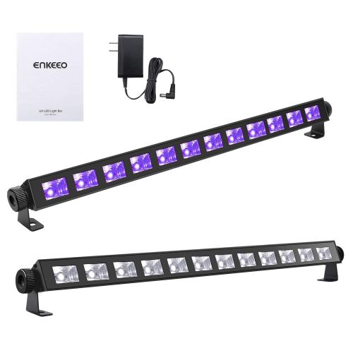  ENKEEO Black Light 36W 12 LED UV Bar Glow Blacklight 396nm for Party, Wedding, Halloween, Christmas, Stage, Pub, Bar, Club and Any Indoor & Outdoor Activities