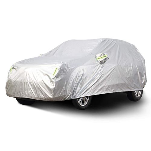  Djyyh Medium Car Cover, Breathable Waterproof Rain UV Sun All Weather Protection Indoor Outdoor, Full Size Snow Covers with Zipper Mirror Pocket Custom Fit Chevrolet Equinox SUV, S