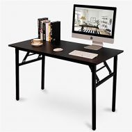 [아마존 핫딜]  [아마존핫딜]DlandHome 47 inches Folding Table Computer Desk Portable Table Activity Table Conference Table Home Office Desk, Fully Assembled Black DND-ND5-120BB