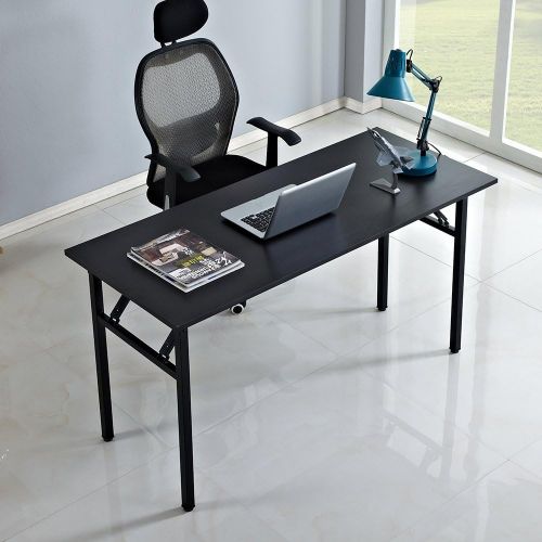  [아마존 핫딜]  [아마존핫딜]DlandHome 47 inches Folding Table Computer Desk Portable Table Activity Table Conference Table Home Office Desk, Fully Assembled Black DND-ND5-120BB