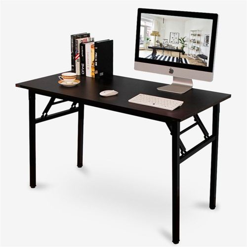  [아마존 핫딜]  [아마존핫딜]DlandHome 47 inches Folding Table Computer Desk Portable Table Activity Table Conference Table Home Office Desk, Fully Assembled Black DND-ND5-120BB