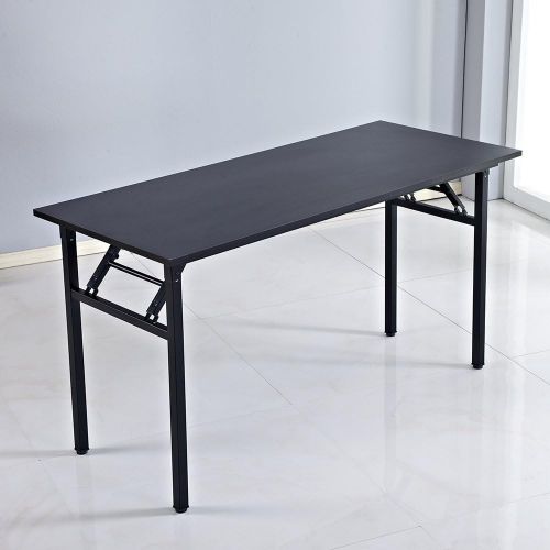  [아마존 핫딜]  [아마존핫딜]DlandHome 47 inches Folding Table Computer Desk Portable Table Activity Table Conference Table Home Office Desk, Fully Assembled Black DND-ND5-120BB