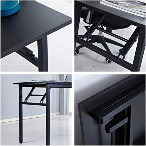  [아마존 핫딜]  [아마존핫딜]DlandHome 47 inches Folding Table Computer Desk Portable Table Activity Table Conference Table Home Office Desk, Fully Assembled Black DND-ND5-120BB