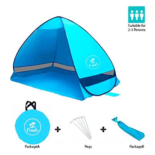  Do Right Outdoor Products Pop Up Baby Beach Tent, Portable, UV Protection, Waterproof Tent for The Beach, The Park, Hiking, Picnics, Fishing or Camping (Blue)