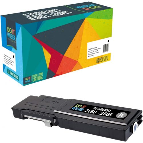  Do it Wiser Compatible Printer Toner Cartridge Replacement for Dell C2660 C2660dn C2665dnf High Yield (593 BBBU) Black
