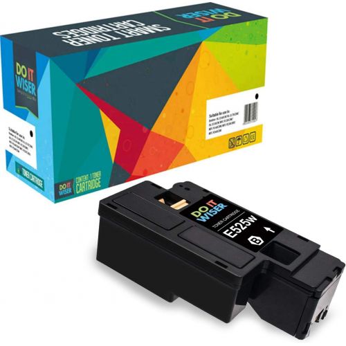 Do it Wiser Compatible Printer Toner Cartridge Replacement for Dell E525W E525DW E525 525 Color Laser Printer 593 BBJX (1 Black, High Yield)