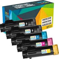 Do it Wiser Compatible Printer Toner Cartridge Replacement for Dell H625cdw H825cdw S2825cdn 593 BBOW 593 BBOX 593 BBOY 593 BBOZ High Yield (5 Pack)