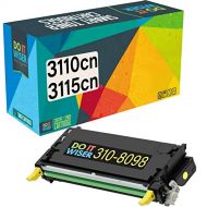 Do it Wiser Remanufactured Printer Toner Cartridge Replacement for Dell 3110cn 3115cn 3110 3115 310 8098 High Yield 8,000 Pages (Yellow)