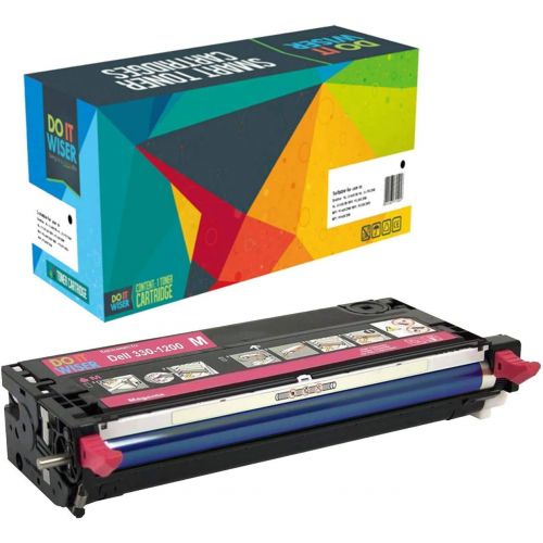  Do it Wiser Remanufactured Printer Toner Cartridge Replacement for Dell 3130 3130cn 3130cdn 4 Pack High Yield