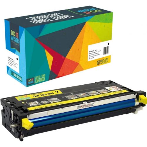  Do it Wiser Remanufactured Printer Toner Cartridge Replacement for Dell 3130 3130cn 3130cdn 4 Pack High Yield