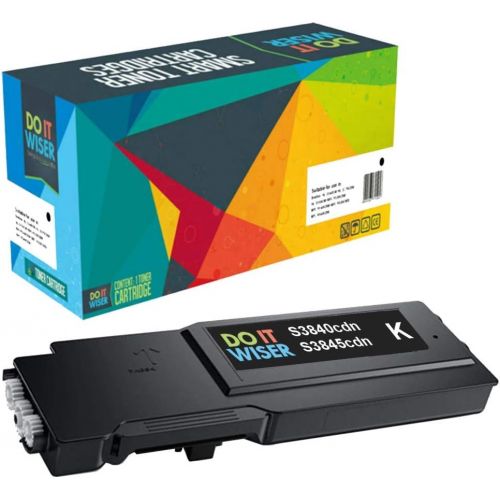  Do it Wiser Compatible Printer Toner Cartridge Replacement for Dell S3840cdn S3845cdn 593 BCBC Black Extra High Yield