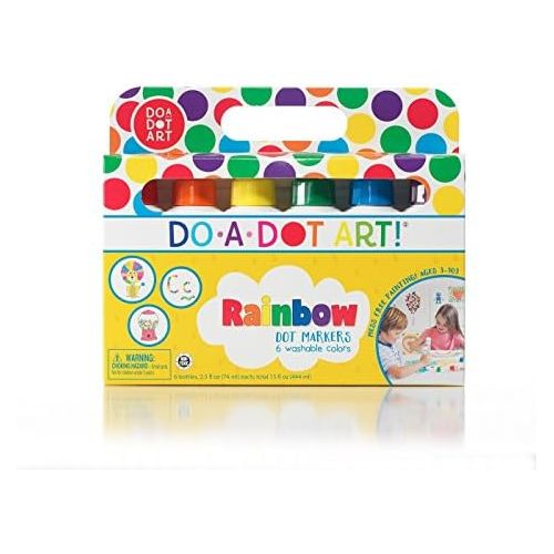  [아마존베스트]Do A Dot Art! Markers 6-Pack Rainbow Washable Paint Markers, The Original Dot Marker