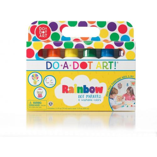  [아마존베스트]Do A Dot Art! Markers 6-Pack Rainbow Washable Paint Markers, The Original Dot Marker