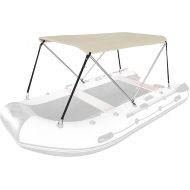 DoCred Foldable Bimini Top Boat Cover Canopy Cover 2Bow Bimini Top (63