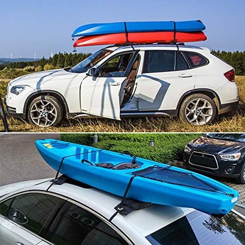  DoCred Soft Roof Rack Pad, Universal Folding Lightweight Anti-Vibration Roof Rack pad for Kayak/Canoe/Surfboard/Paddle Board/SUP/Snow Board and Water Sports