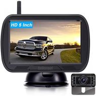 DoHonest HD Digital Wireless Backup Camera System 5 Inch TFT Monitor for Trucks,Cars,SUVs,Pickups,Vans,Campers Front/Rear View Camera Super Night Vision Waterproof Easy Installation