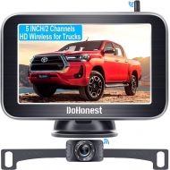 [아마존베스트]Dohonest HD Wireless Backup Camera with 4.3 Inch TFT Monitor Kit, Stable Signal Transmission Rear/Front View Camera for Cars,Minivans,SUVs,UTVs - V11