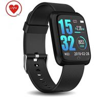 [아마존 핫딜]  [아마존핫딜]DoSmarter Smart Watch IP68 Waterproof GPS Running Fitness Activity Tracker Watch with 1.3 Inches Color Screen, Bluetooth Heart Rate Monitor Smart Wrist Watches with Sleep Tracker f