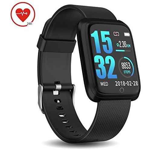  [아마존 핫딜]  [아마존핫딜]DoSmarter Smart Watch IP68 Waterproof GPS Running Fitness Activity Tracker Watch with 1.3 Inches Color Screen, Bluetooth Heart Rate Monitor Smart Wrist Watches with Sleep Tracker f